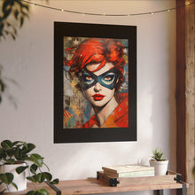 Load image into Gallery viewer, "Red Vixen" Textured Watercolor Matte Poster by E4MD