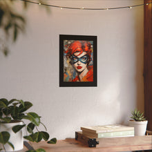 Load image into Gallery viewer, "Red Vixen" Textured Watercolor Matte Poster by E4MD