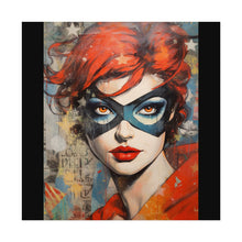 Load image into Gallery viewer, "Red Vixen" Textured Watercolor Matte Poster by E4MD