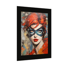 Load image into Gallery viewer, "Red Vixen" Textured Watercolor Matte Poster by E4MD