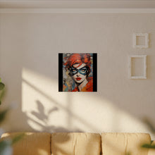 Load image into Gallery viewer, "Red Vixen" Textured Watercolor Matte Poster by E4MD