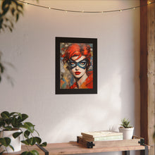 Load image into Gallery viewer, "Red Vixen" Textured Watercolor Matte Poster by E4MD
