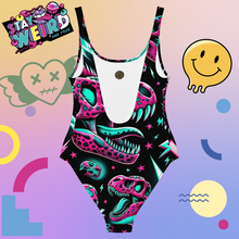 Load image into Gallery viewer, E4MD "Plurbles Dino Rock" One-Piece Swimsuit