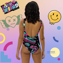 Load image into Gallery viewer, E4MD "Plurbles Dino Rock" One-Piece Swimsuit