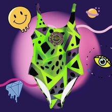 Load image into Gallery viewer, E4MD "Plurbles Green Bedrock" One-Piece Swimsuit