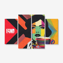 Load image into Gallery viewer, EM4D Retro 4 Piece Canvas