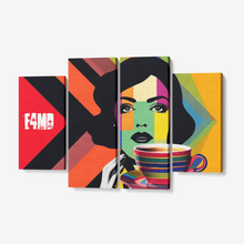 Load image into Gallery viewer, EM4D Retro 4 Piece Canvas