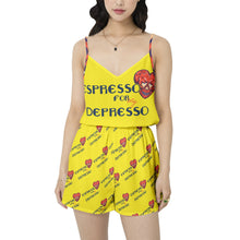 Load image into Gallery viewer, SkullStelo E4MD Cami Top and Short Pajama Set