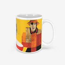 Load image into Gallery viewer, E4MD Abstract "Cats, Coffee, and Stranger Danger Clipart" Classic Glossy Mug