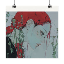 Load image into Gallery viewer, &quot;Enigmatic Reflection&quot; Textured Watercolor Matte Poster by E4MD
