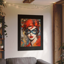 Load image into Gallery viewer, &quot;Red Vixen&quot; Textured Watercolor Matte Poster by E4MD
