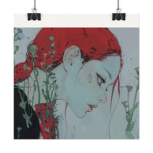 Load image into Gallery viewer, &quot;Enigmatic Reflection&quot; Textured Watercolor Matte Poster by E4MD
