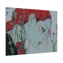 Load image into Gallery viewer, &quot;Enigmatic Reflection&quot; Textured Watercolor Matte Poster by E4MD
