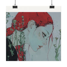Load image into Gallery viewer, &quot;Enigmatic Reflection&quot; Textured Watercolor Matte Poster by E4MD
