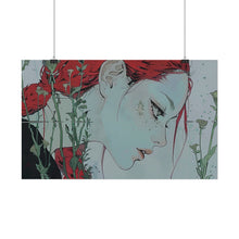 Load image into Gallery viewer, &quot;Enigmatic Reflection&quot; Textured Watercolor Matte Poster by E4MD
