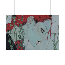 Load image into Gallery viewer, &quot;Enigmatic Reflection&quot; Textured Watercolor Matte Poster by E4MD
