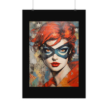 Load image into Gallery viewer, &quot;Red Vixen&quot; Textured Watercolor Matte Poster by E4MD
