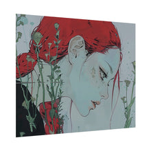 Load image into Gallery viewer, &quot;Enigmatic Reflection&quot; Textured Watercolor Matte Poster by E4MD
