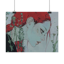 Load image into Gallery viewer, &quot;Enigmatic Reflection&quot; Textured Watercolor Matte Poster by E4MD

