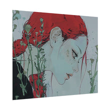 Load image into Gallery viewer, &quot;Enigmatic Reflection&quot; Textured Watercolor Matte Poster by E4MD
