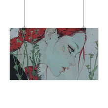 Load image into Gallery viewer, &quot;Enigmatic Reflection&quot; Textured Watercolor Matte Poster by E4MD
