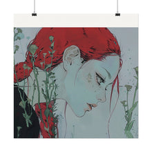 Load image into Gallery viewer, &quot;Enigmatic Reflection&quot; Textured Watercolor Matte Poster by E4MD

