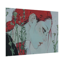 Load image into Gallery viewer, &quot;Enigmatic Reflection&quot; Textured Watercolor Matte Poster by E4MD
