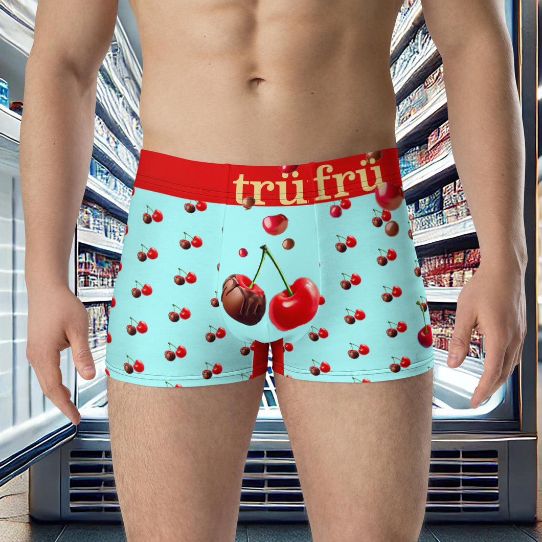 Tru Cherry Blue Boxer Briefs By E4MD